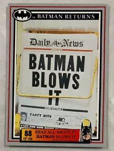 Tarjeta coleccionable Dynamic 1992 Batman Returns #88 leer todo sobre ella de coleccionista - Imagen 1 de 2