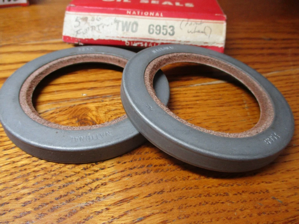 1957 58 59 60 61 62 63 64 65 66-76 FORD TRUCKS 500 Series  Front Wheel Seals NOS - Image 1 of 1