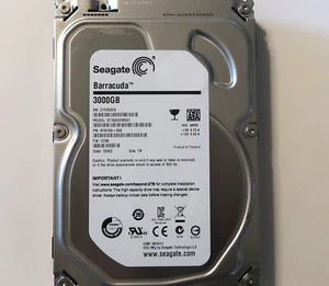 Seagate ST3000DM001 9YN166-568 CC96 TK Thailand (Z1F) 3TB 3.5" Sata HDD 08/2011 - Picture 1 of 1