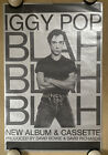 Affiche vintage Iggy Pop Blah Blah Blah 1986 musique promo XL métro énorme promotion
