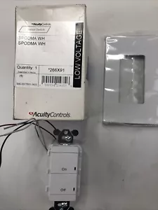 NEW Acuity Controls SPODMA WH, 266X91, 1 Switch, Auto-On, Low Voltage, White - Picture 1 of 5