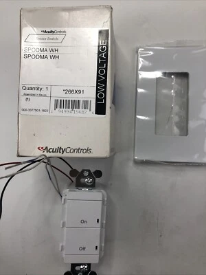NEW Acuity Controls SPODMA WH, 266X91, 1 Switch, Auto-On, Low Voltage, White - Image 1 of 4