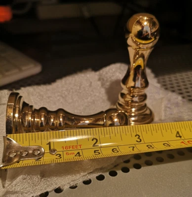 Croydex **RARE** Vintage Gold Plated Qty 2 WARDROBE/DOOR HOOKS. - Image 1 of 4