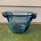 Williams Alder House Glass Bowl Dish Decorative Blue Signed Oval