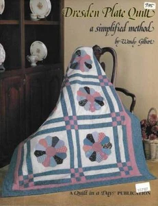 OOP!!! DRESDEN PLATE QUILT A SIMPLIFIED METHOD QUIT IN A DAY - Picture 1 of 2