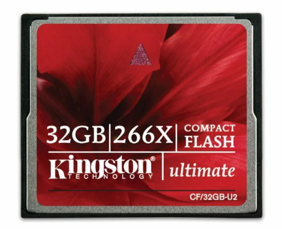 Kingston 32 GB 266x Speed - Compact Flash Card - Red/Black (CF/32GB-U2) - Image 1 of 1