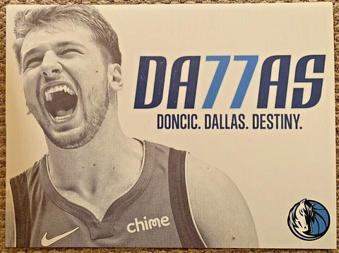 Luka Doncic 2022 Playoffs Dallas Mavericks 18x23 Poster Yard Sign Cover