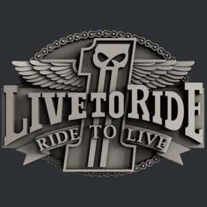 Modelos 3d STL para CNC, Artcam, Aspire, alivio Live to Ride - Imagen 1 de 3
