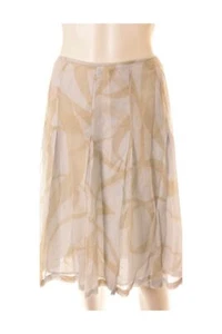 EXPRESS women’s jslightly pleated cotton and silk skirt Sz 8 - Picture 1 of 2