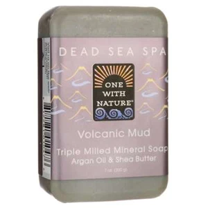 One With Nature Dead Sea Spa Volcanic Mud Mineral Soap 7 oz Bar(S) - Picture 1 of 2