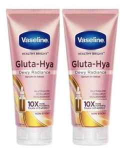 Vaseline Gluta-Hya Dewy Radiance Lotion for Face & Body 200ml x 2 Pack - Picture 1 of 8