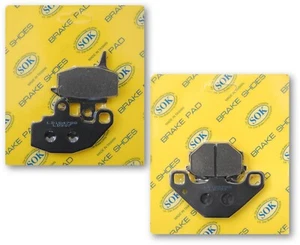 FRONT&REAR BRAKE PADS fit KAWASAKI KLR 650  1987-2007 KLR650 KL650  - Picture 1 of 3