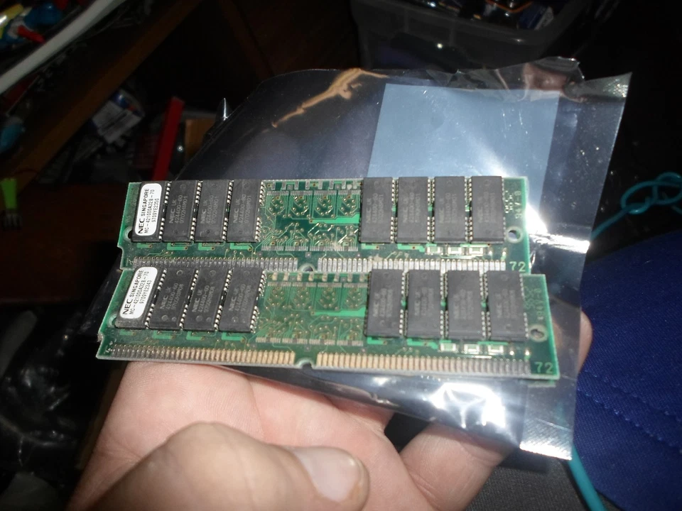 2 MC-421000A32B-70  NEC 72-PIN SIMM  RAM MEMORY MODULE CARD - Image 1 of 1
