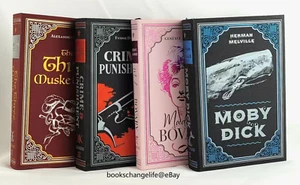 MOBY DICK, MADAME BOVARY, CRIME & PUNISHMENT, THREE MUSKETEERS Set of 4 Classics - Picture 1 of 3