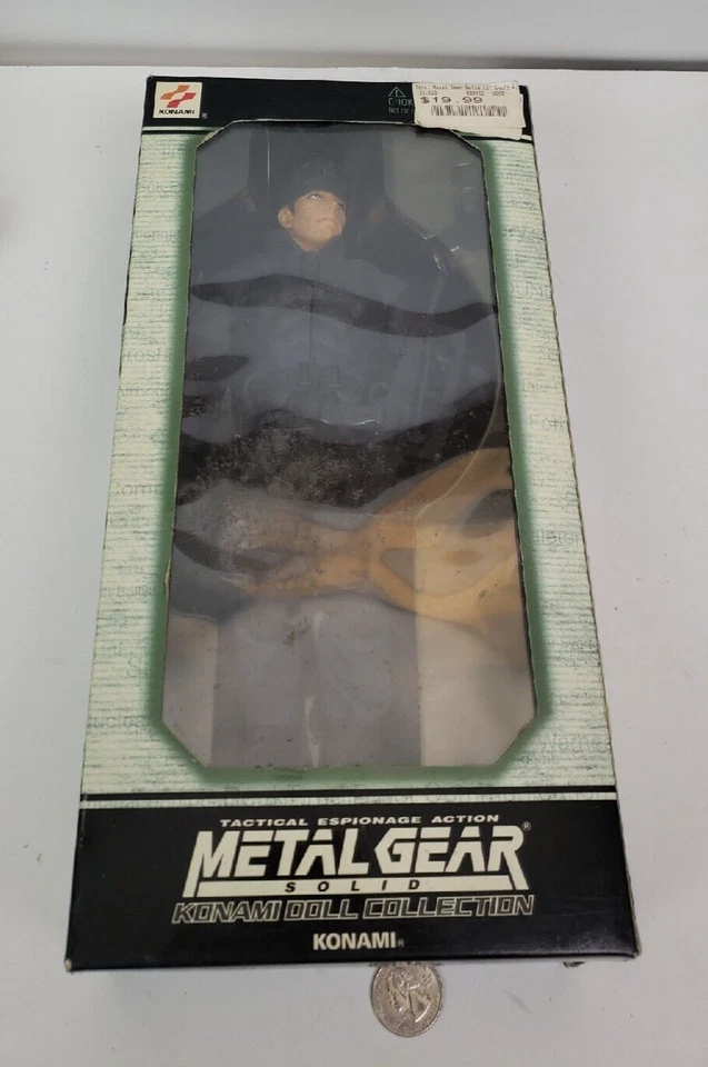 Metal Gear Solid Konami Muñeca Colección 12" Serpiente Caja abierta y almacenada en Caja Foto 1 de 4