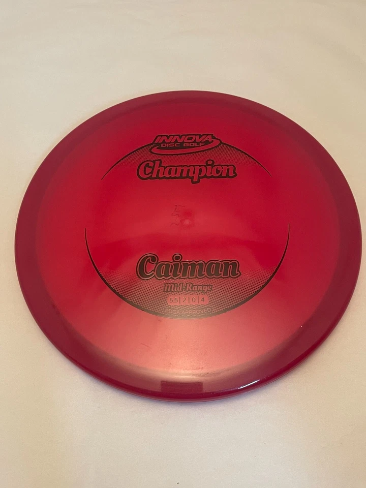 FLY GREEN DISC GOLF INNOVA CHAMPION CAIMAN OVERSTABLE MIDRANGE DRIVER 173-175G R - Image 1 of 1