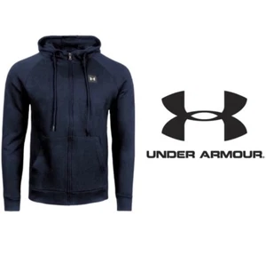 UA Under Armour Men’s Hoodie Jacket Large Dark Blue Gym Casual Workout a4 - Picture 1 of 6
