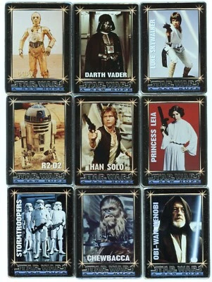 STAR WARS 1993 A New Hope Series 1 Metallic Impressions Complete 20 Card Set - Image 1 of 4