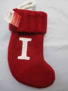 WONDERSHOP TARGET MINI LETTERA CALZE NATALIZIE I MONOGRAMMA ROSSO 8" MAGLIA NUOVA - Foto 1 di 3