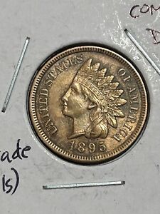 1895 Indian Cent HIGH-GRADE 4 Diamonds LOW Shipping!!!