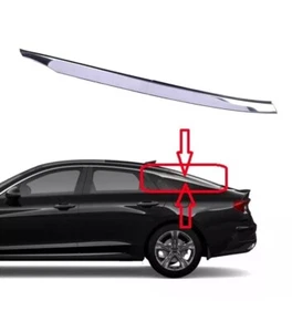 GENUINE Center Pillar Chrome Molding Kia K5 2021 to 2024 Quarter Panel Trim Left - Picture 1 of 4