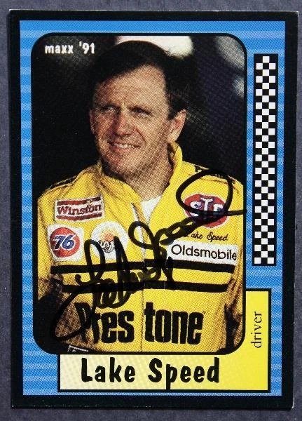 Tarjeta de carreras MAXX 1991 firmada/autografiada por Nascar Driver Lake Speed DE COLECCIÓN----- Foto 1 de 1