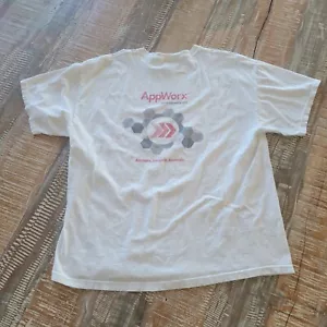 Vintage App Worx Automation White T Shirt XL Computer - Picture 1 of 4
