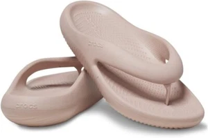 Crocs Mellow Recovery Flip Flop Slides Women’s 14 Men’s 12 Pink Clay Slip On. - Picture 1 of 5