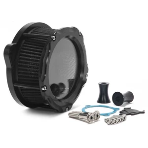 Air Cleaner Intake Filter For Harley Touring Road King Glide 03-07 Dyna 04-17 - Picture 1 of 12