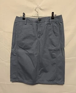 Women’s Covington Sz 6 Slate Blue Cotton Pencil Skirt - Picture 1 of 3