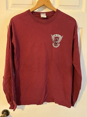 Camisa de 2 caras vintage para hombre Hanes Beefy L/S Bikers Boulevard Raleigh NC talla M Foto 1 de 4