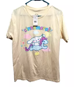 Cinnamoroll NEW♈Men's Sanrio Printed SS T-Shirt (Target) size M~CREAM - Picture 1 of 3