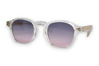 Trendy Blank Frame Mixed Sunglasses & Brown Smoky Lenses