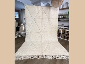 Handmade Moroccan White Wool Rugs – Luxurious Minimalist Décor for Modern Homes - Picture 1 of 4