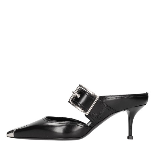 709993 WHSWD 1081 Mules e sabot ALEXANDER MCQUEEN Donna Nero AMT08_QUEE