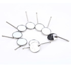 10 Pcs Dental Mouth Mirror Reflector Head Odontoscope Stainless Steel #5