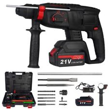 21V Rotary Hammer Drill Brushless Cordless SDS 3 Functions w/ Battery & Charger
