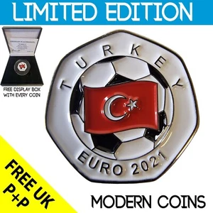 SELTENE ORIGINAL TÜRKEI EURO 2021 SERIE MIT COA OF 100 - Bild 1 von 5