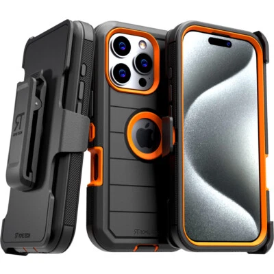 For iPhone 16 Pro Max 15 Pro Max 15+ Plus 15 Pro Shockproof Case fits Defender - Image 1 of 4