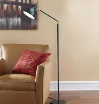 Industrial Floor Lamp Reading Living Room Bedroom Swing Arm Mid Century Modern - Image 1 of 4