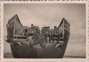 Foto, Schiff der Alliierten am Strand Dünkirchen Frankreich 1941, 01 D/54 - Bild 1 von 2