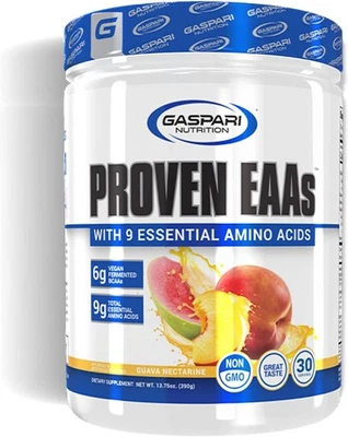 EAAs probados Gaspari Nutrition, EAA fermentados veganos, mejora la recuperación y Foto 1 de 4