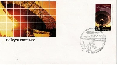 1986 Cover, Halley's Comet, Postmarked Optimum Viewing, Alce Springs N.T. (N) - Image 1 of 3