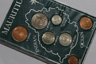 🧭 🇲🇺 JUEGO DE CAJA SUPER COLONIAL DE MAURICIO COMO NUEVO B88 #70 BX16 Foto 1 de 4