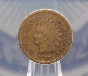 1867 Indian Head Cent Penny 1c ANACS G6 #920 Good ECC&C, Inc. - Picture 1 of 5