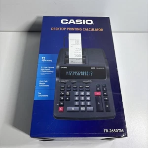 Casio FR-2650TM Desktop Printing Calculator 12 Digit Display New - Picture 1 of 6