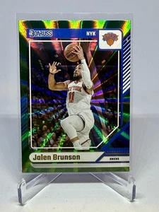 Jalen Brunson 2024-25 Donruss Holo Green Laser #128 - Picture 1 of 2