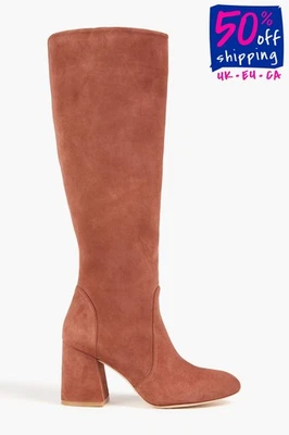 RRP€775 STUART WEITZMAN Leather Knee High Boots US6.5 UK4 EU37 Made in Spain - Image 1 of 4