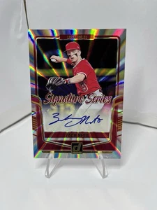 2024 Donruss Baseball Zach Neto Signature Series Silver Laser Auto LA Angels - Picture 1 of 2
