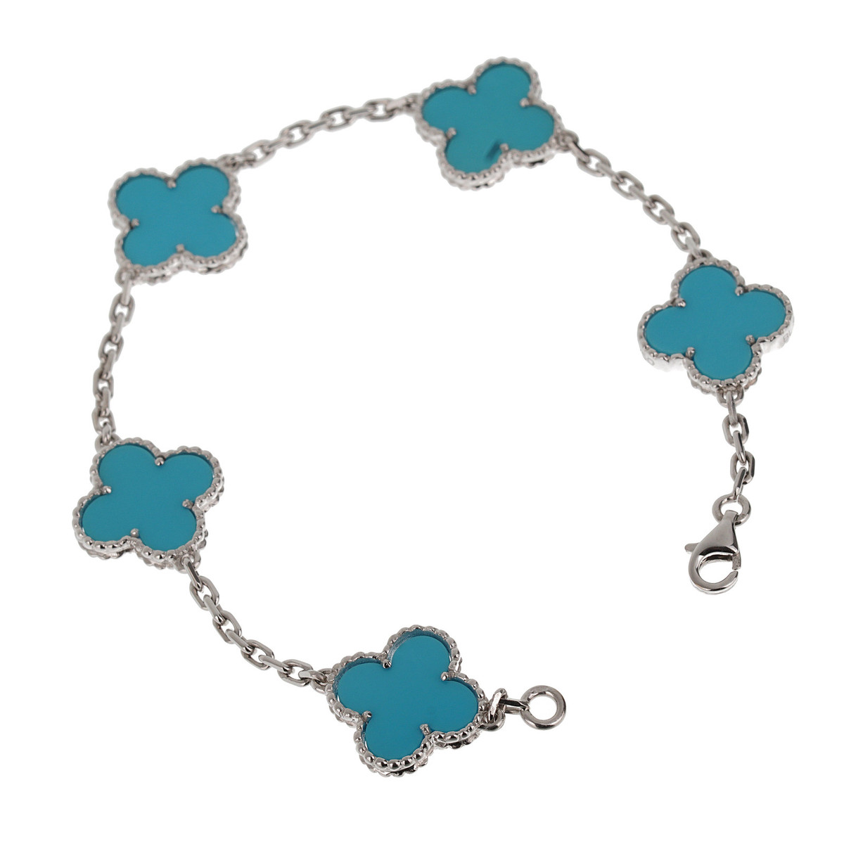 Van Cleef & Arpels without Stone White Gold Fine Bracelets Van Cleef & Arpels without Stone White Gold Fine Bracelets